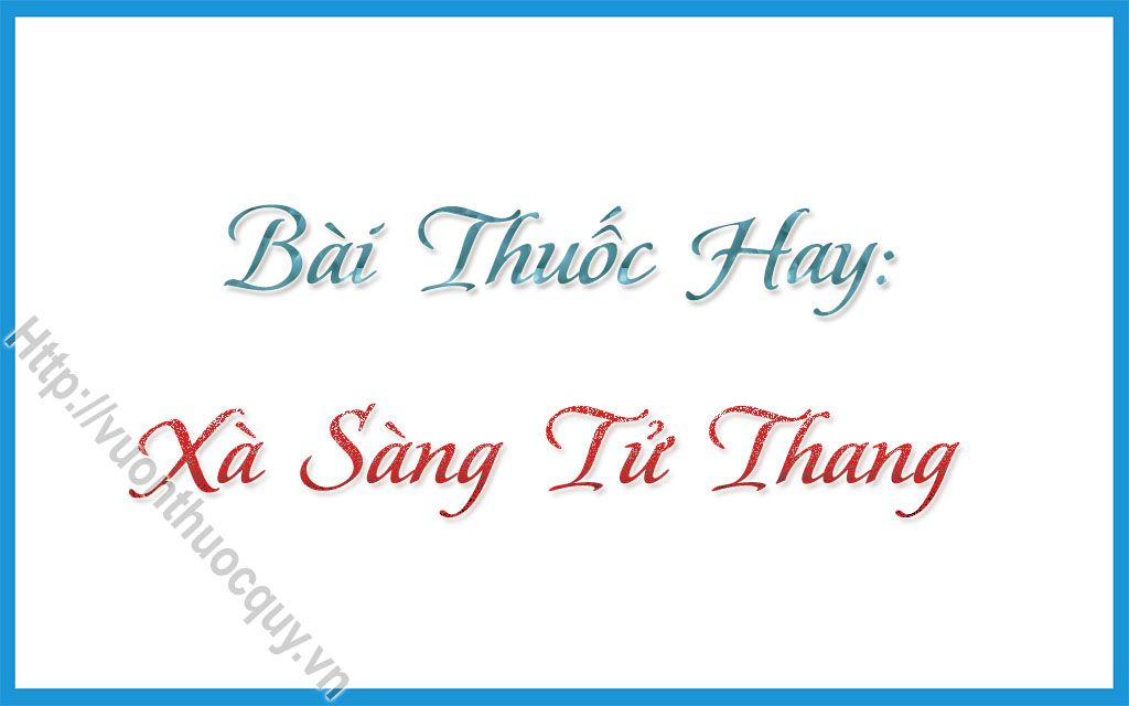 bài thuốc hay xà sàng tử thang
