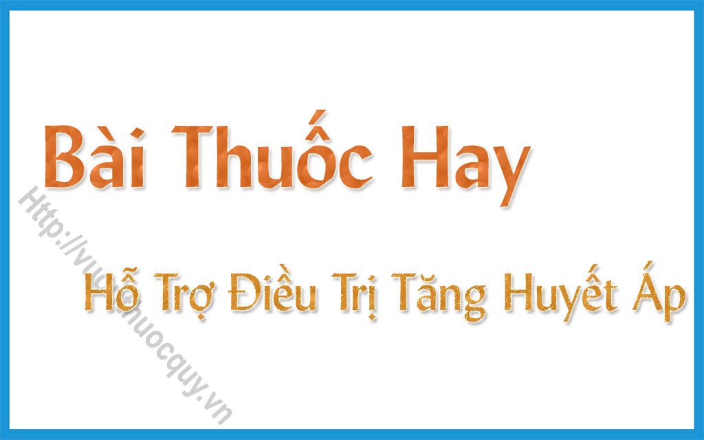 Bài Thuốc Hay Hỗ Trợ Điều Trị Tăng Huyết Áp